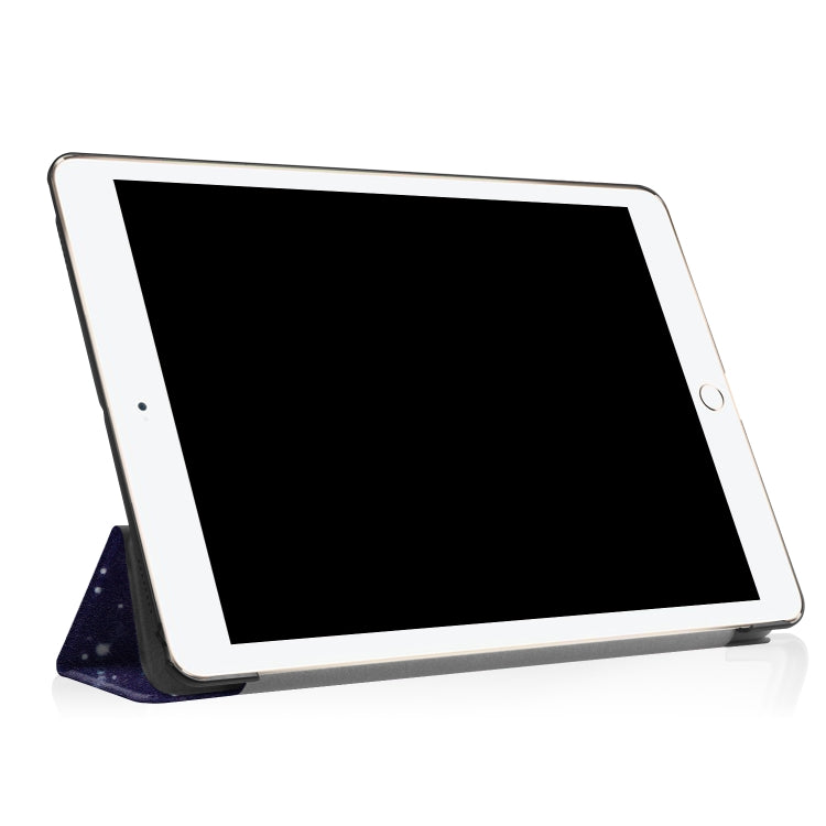 Coloured Drawing Pattern Horizontal Flip Leather Case for iPad Air 2019 10.5 inch, with Three-folding Holder & Sleep / Wake-up Function