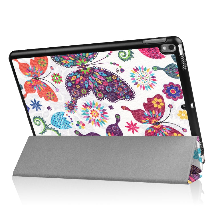 Coloured Drawing Pattern Horizontal Flip Leather Case for iPad Air 2019 10.5 inch, with Three-folding Holder & Sleep / Wake-up Function
