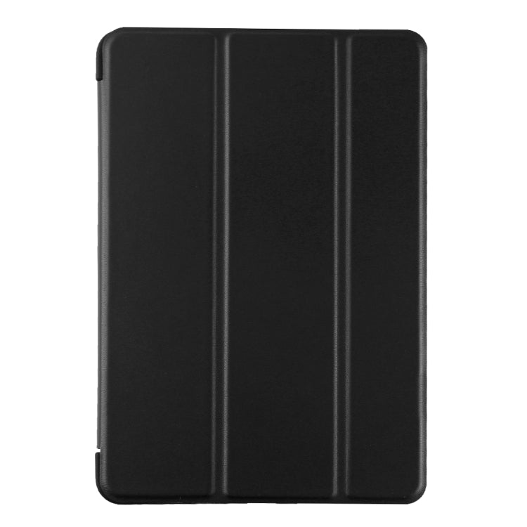 PU Plastic Bottom Case Foldable Deformation Left and Right Flip Leather Case with Three Fold Bracket & Smart Sleep for iPad mini 2019