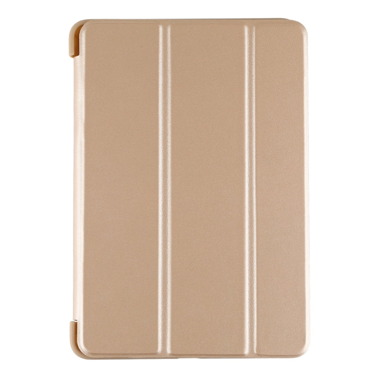 PU Plastic Bottom Case Foldable Deformation Left and Right Flip Leather Case with Three Fold Bracket & Smart Sleep for iPad mini 2019