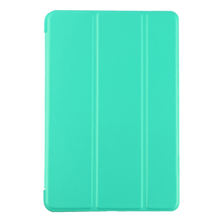 PU Plastic Bottom Case Foldable Deformation Left and Right Flip Leather Case with Three Fold Bracket & Smart Sleep for iPad mini 2019