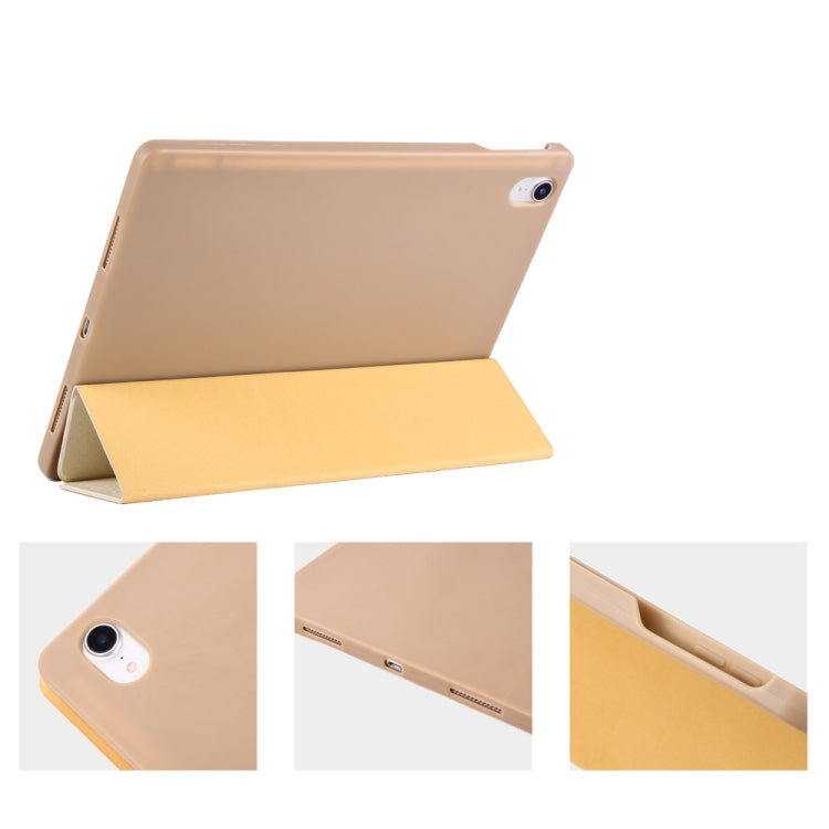 Maple Pattern Horizontal Flip PU Leather Case for iPad Pro 11 (2018), with Three-folding Holder & Pen Slot