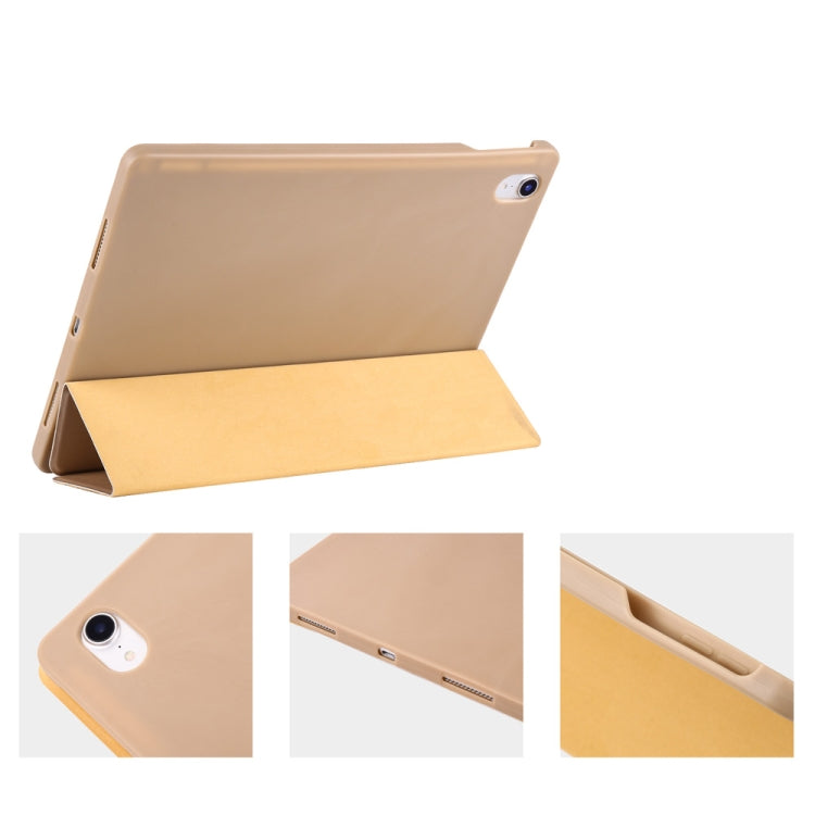 Honeycomb TPU Cover Horizontal Flip PU Leather Case for iPad Pro 11 (2018), with Three-folding Holder & Pen Slot