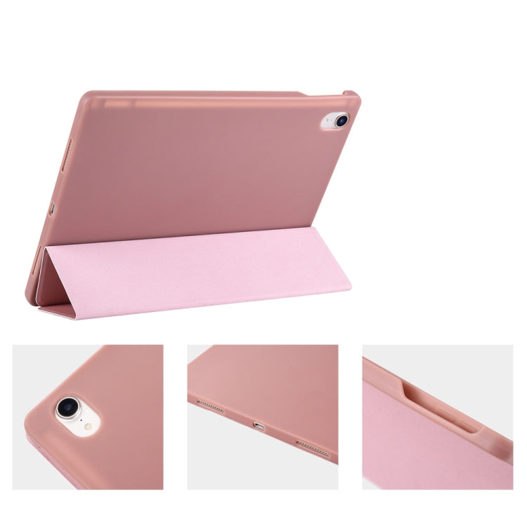 Honeycomb TPU Cover Horizontal Flip PU Leather Case for iPad Pro 11 (2018), with Three-folding Holder & Pen Slot