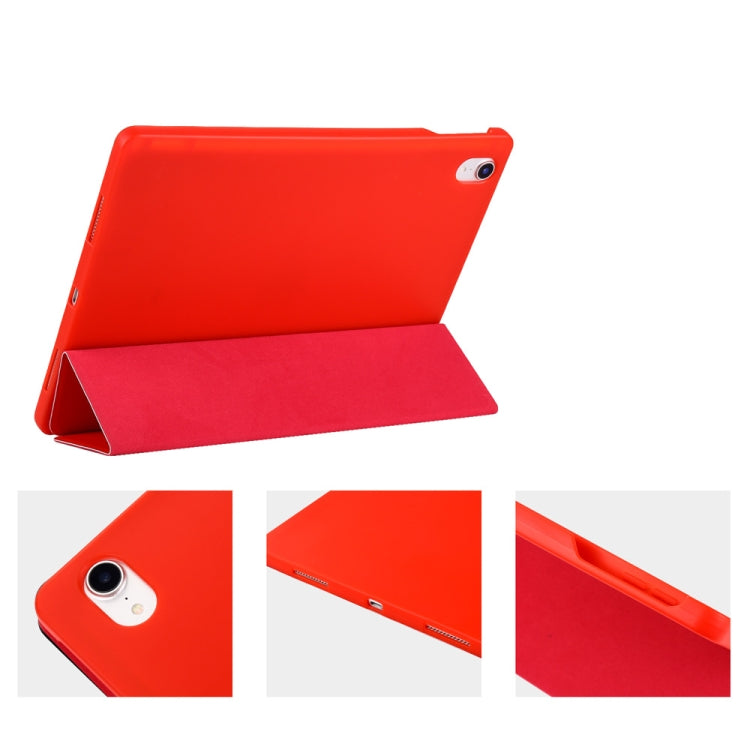 Honeycomb TPU Cover Horizontal Flip PU Leather Case for iPad Pro 11 (2018), with Three-folding Holder & Pen Slot