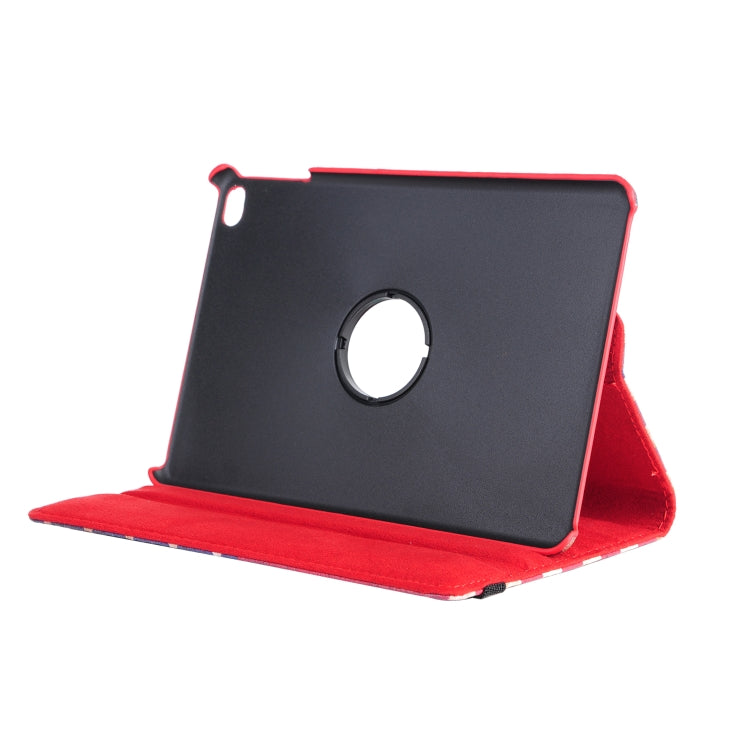 American Flag Pattern Horizontal Flip 360 Degrees Rotation Leather Case for iPad Mini 2019, with Holder & Sleep / Wake-up Function