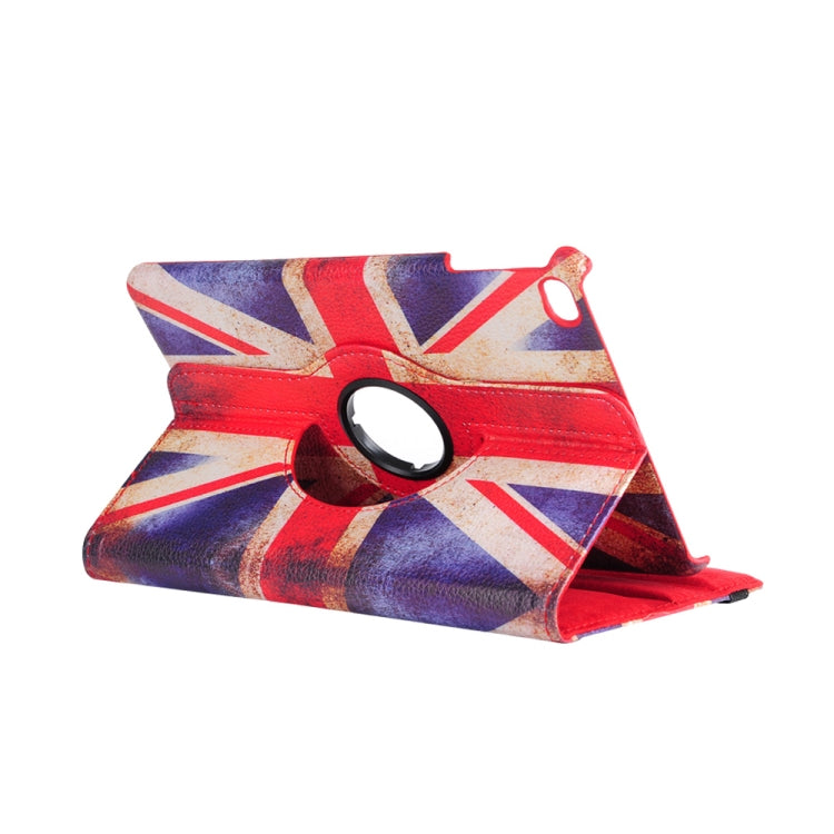 British Flag Pattern Horizontal Flip 360 Degrees Rotation Leather Case for iPad Mini 2019, with Holder & Sleep / Wake-up Function