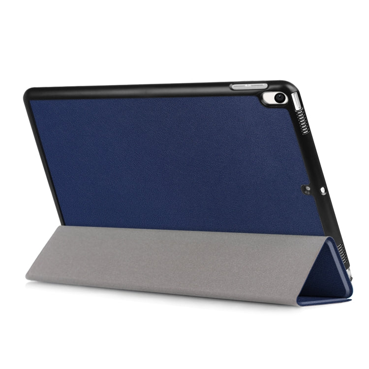 Custer Texture Horizontal Flip Leather Case for  iPad Air 2019 10.5 inch, with Three-folding Holder & Sleep / Wake-up Function