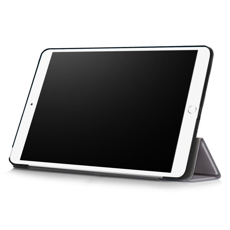 Custer Texture Horizontal Flip Leather Case for  iPad Air 2019 10.5 inch, with Three-folding Holder & Sleep / Wake-up Function