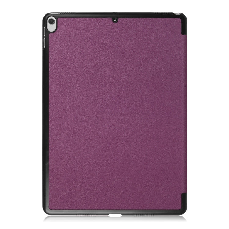 Custer Texture Horizontal Flip Leather Case for  iPad Air 2019 10.5 inch, with Three-folding Holder & Sleep / Wake-up Function