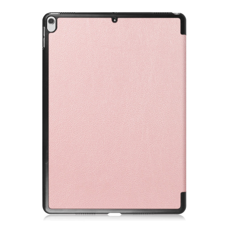 Custer Texture Horizontal Flip Leather Case for  iPad Air 2019 10.5 inch, with Three-folding Holder & Sleep / Wake-up Function