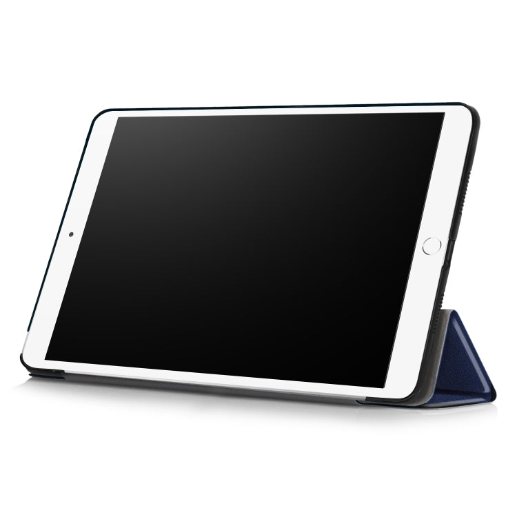 Custer Texture Horizontal Flip Leather Case for  iPad Air 2019 10.5 inch, with Three-folding Holder & Sleep / Wake-up Function