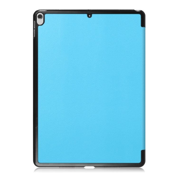 Custer Texture Horizontal Flip Leather Case for  iPad Air 2019 10.5 inch, with Three-folding Holder & Sleep / Wake-up Function