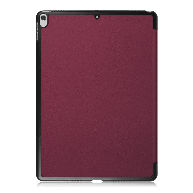 Custer Texture Horizontal Flip Leather Case for  iPad Air 2019 10.5 inch, with Three-folding Holder & Sleep / Wake-up Function
