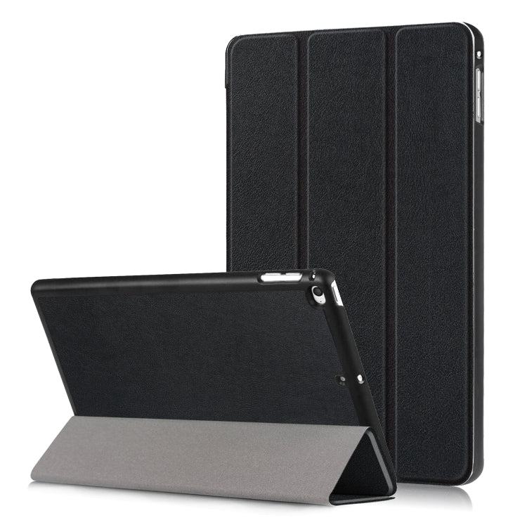 Custer Texture Horizontal Flip Leather Case for  iPad Mini 2019 & Mini 4, with Three-folding Holder & Sleep / Wake-up Function