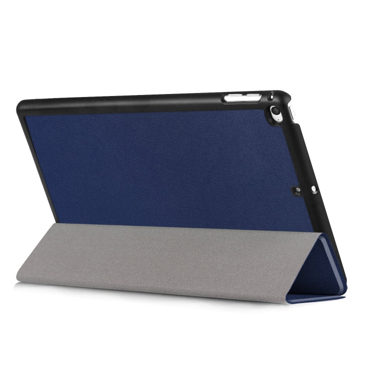 Custer Texture Horizontal Flip Leather Case for  iPad Mini 2019 & Mini 4, with Three-folding Holder & Sleep / Wake-up Function