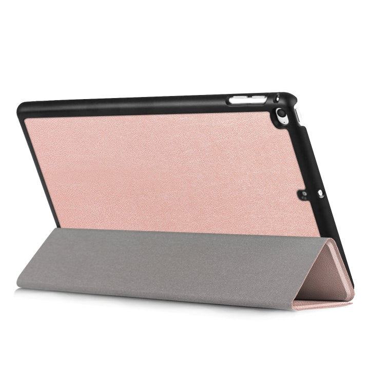 Custer Texture Horizontal Flip Leather Case for  iPad Mini 2019 & Mini 4, with Three-folding Holder & Sleep / Wake-up Function