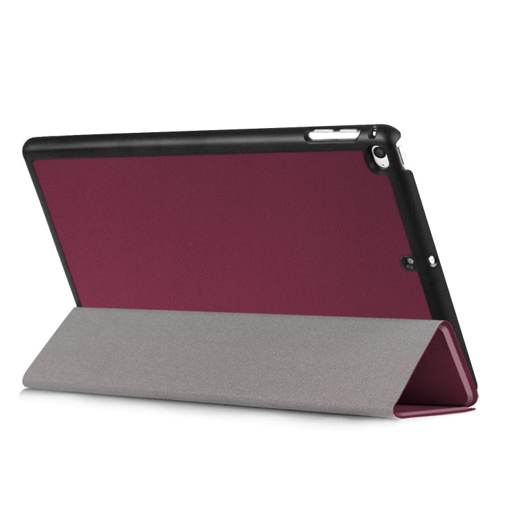Custer Texture Horizontal Flip Leather Case for  iPad Mini 2019 & Mini 4, with Three-folding Holder & Sleep / Wake-up Function