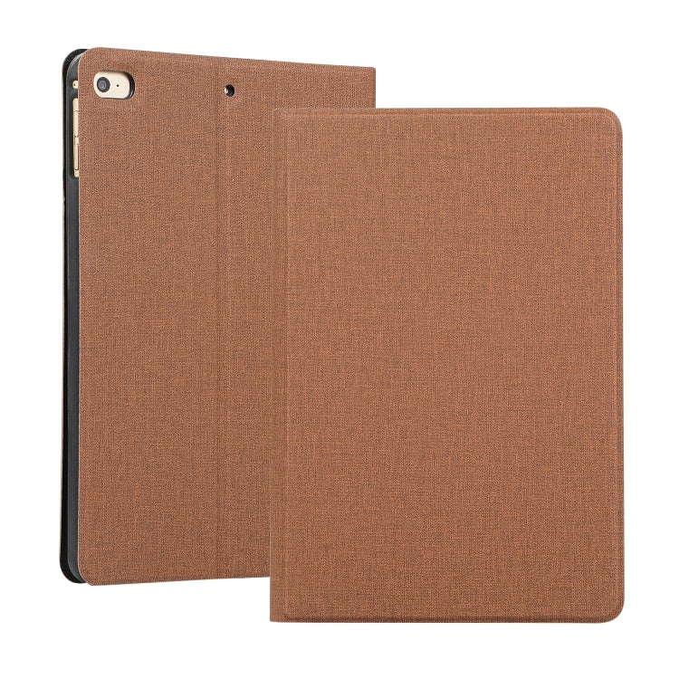 Cloth Texture TPU Horizontal Flip Leather Case for iPad Mini 2019 & Mini 4, with Holder
