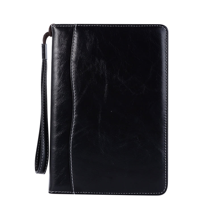 Business Style Horizontal Flip Leather Case for iPad Mini 2019 & 4 & 3 & 2 & 1, with Wallet & Card Slot & Holder & Lanyard