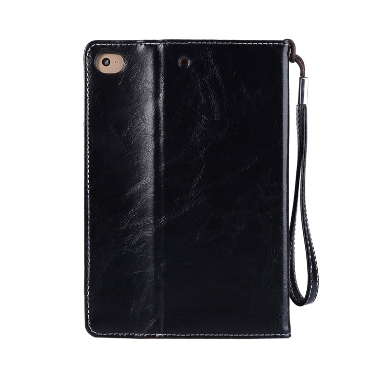 Business Style Horizontal Flip Leather Case for iPad Mini 2019 & 4 & 3 & 2 & 1, with Wallet & Card Slot & Holder & Lanyard
