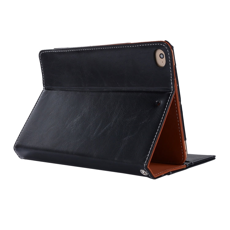 Business Style Horizontal Flip Leather Case for iPad Mini 2019 & 4 & 3 & 2 & 1, with Wallet & Card Slot & Holder & Lanyard