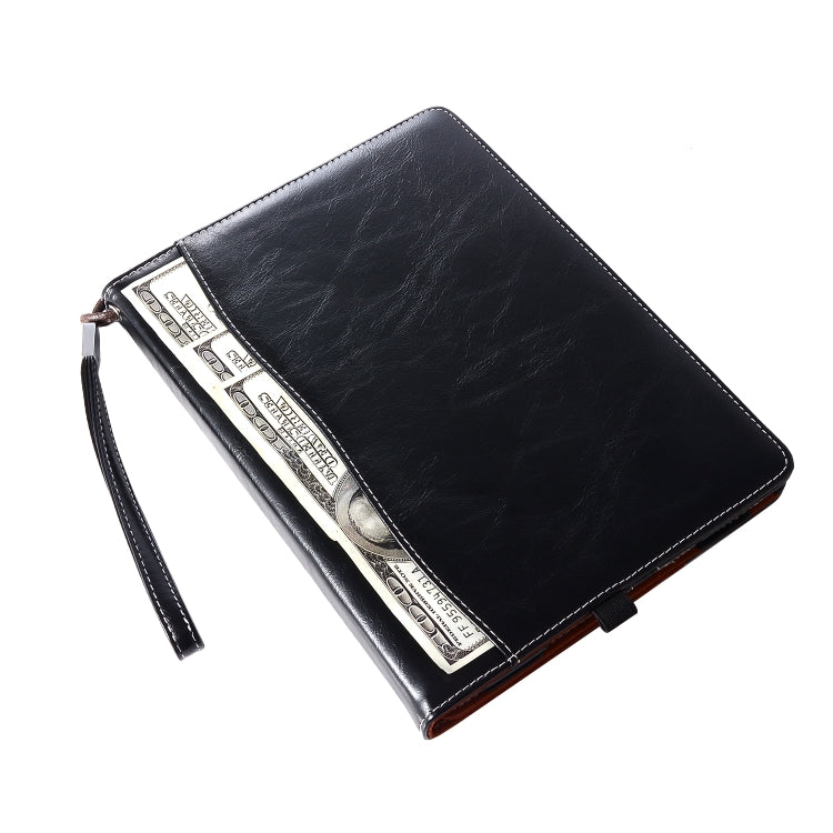 Business Style Horizontal Flip Leather Case for iPad Mini 2019 & 4 & 3 & 2 & 1, with Wallet & Card Slot & Holder & Lanyard