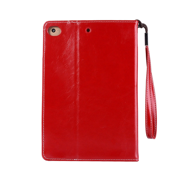 Business Style Horizontal Flip Leather Case for iPad Mini 2019 & 4 & 3 & 2 & 1, with Wallet & Card Slot & Holder & Lanyard