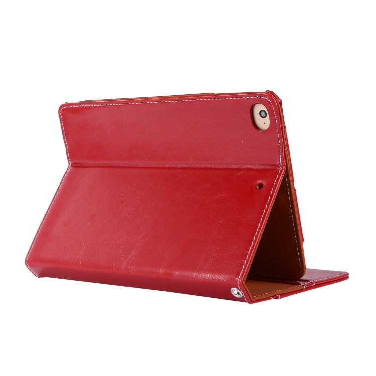 Business Style Horizontal Flip Leather Case for iPad Mini 2019 & 4 & 3 & 2 & 1, with Wallet & Card Slot & Holder & Lanyard
