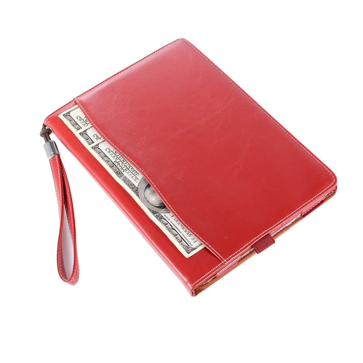 Business Style Horizontal Flip Leather Case for iPad Mini 2019 & 4 & 3 & 2 & 1, with Wallet & Card Slot & Holder & Lanyard
