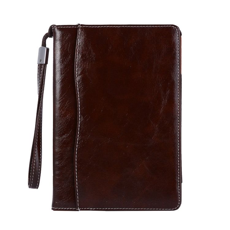 Business Style Horizontal Flip Leather Case for iPad Mini 2019 & 4 & 3 & 2 & 1, with Wallet & Card Slot & Holder & Lanyard