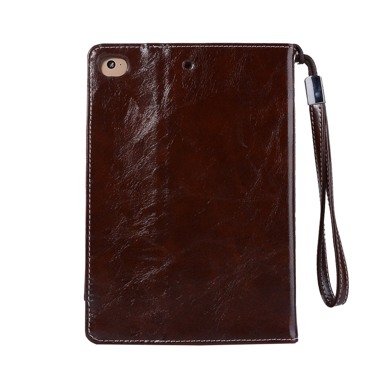 Business Style Horizontal Flip Leather Case for iPad Mini 2019 & 4 & 3 & 2 & 1, with Wallet & Card Slot & Holder & Lanyard