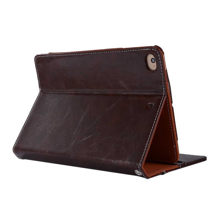 Business Style Horizontal Flip Leather Case for iPad Mini 2019 & 4 & 3 & 2 & 1, with Wallet & Card Slot & Holder & Lanyard