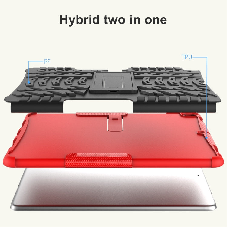 Tire Texture TPU+PC Shockproof Case for iPad Air 2019 / Pro 10.5 inch, with Holder & Pen Slot