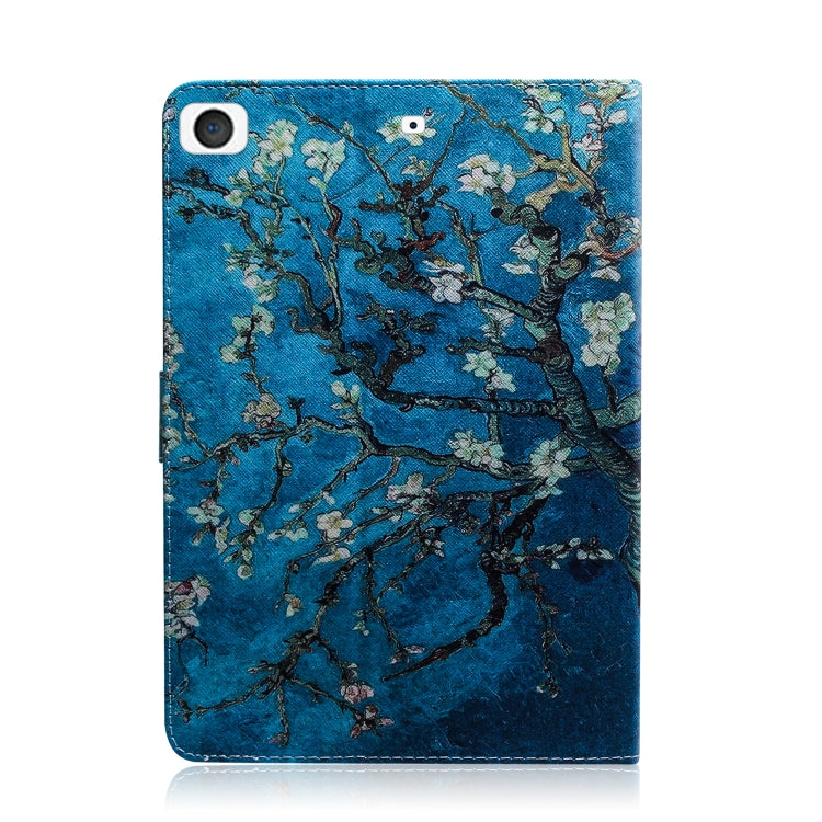 Apricot Blossom Pattern Horizontal Flip Leather Case for iPad Mini (2019) / 4 / 3 / 2 / 1, with Holder & Card Slot & Wallet