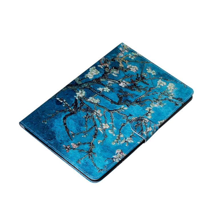 Apricot Blossom Pattern Horizontal Flip Leather Case for iPad Mini (2019) / 4 / 3 / 2 / 1, with Holder & Card Slot & Wallet