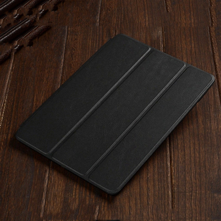 Three-folding Horizontal Flip Leather Case for iPad Air (2019), with Holder