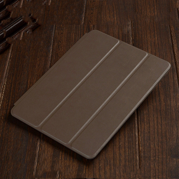 Three-folding Horizontal Flip Leather Case for iPad Air (2019), with Holder