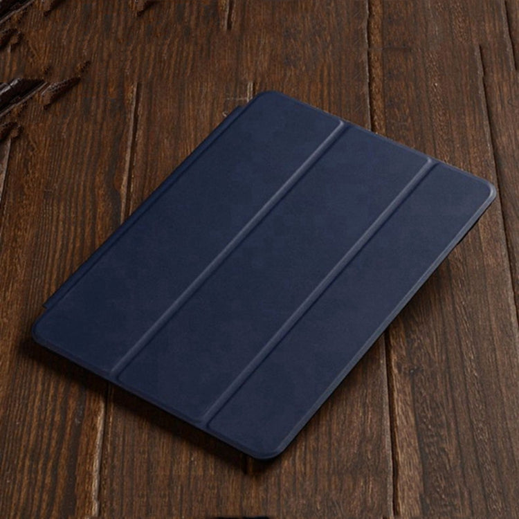 Three-folding Horizontal Flip Leather Case for iPad Air (2019), with Holder