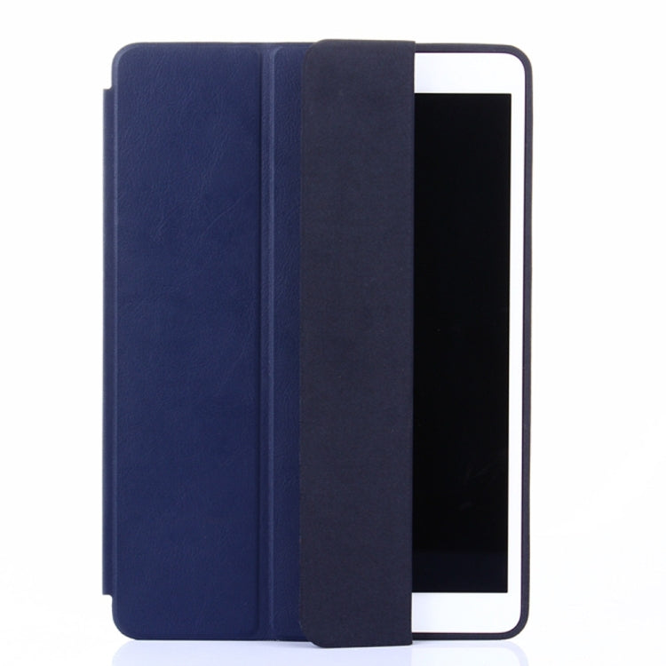 Three-folding Horizontal Flip Leather Case for iPad Air (2019), with Holder