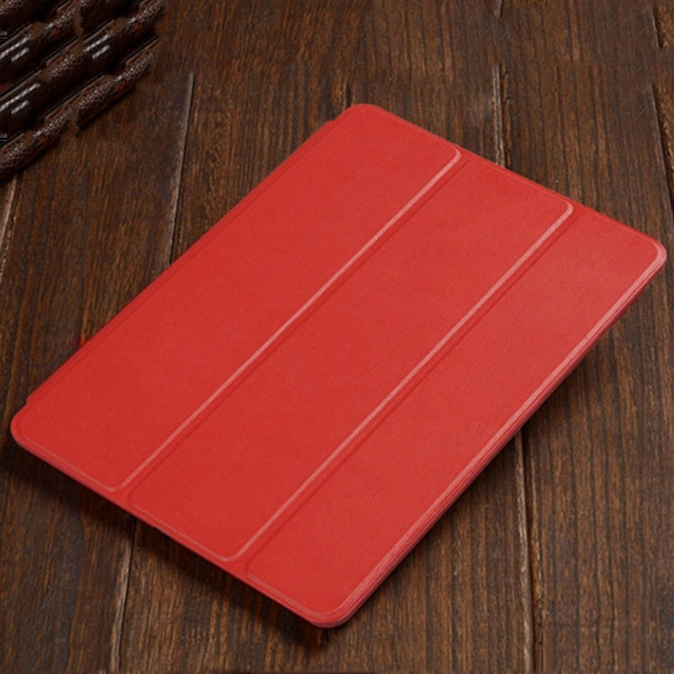 Three-folding Horizontal Flip Leather Case for iPad Air (2019), with Holder
