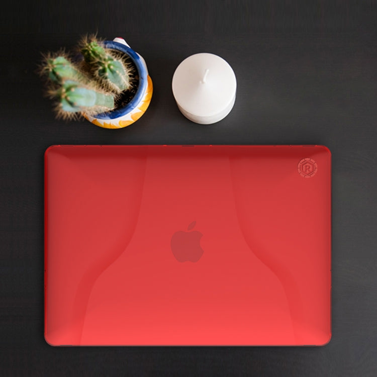Multi-function Ultra-thin Translucent Heat Dissipation Laptop PC Protective Case for MacBook Pro 13.3 inch, with Holder & Handle & Slip-resistant Feet
