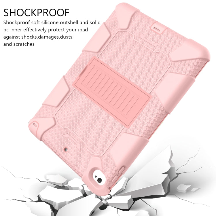 Shockproof Two-color Silicone Protection Shell for iPad Mini 2019 & 4, with Holder