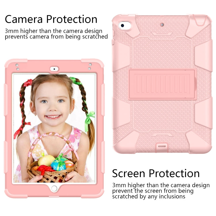 Shockproof Two-color Silicone Protection Shell for iPad Mini 2019 & 4, with Holder