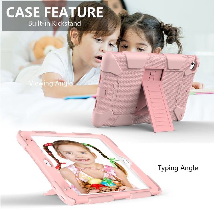 Shockproof Two-color Silicone Protection Shell for iPad Mini 2019 & 4, with Holder