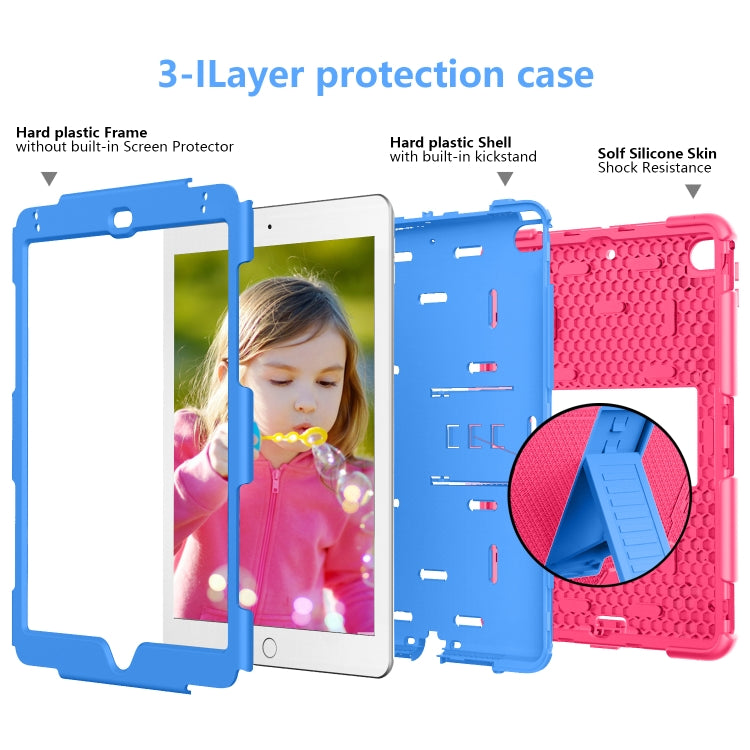 Shockproof Two-color Silicone Protection Shell for iPad Mini 2019 & 4, with Holder