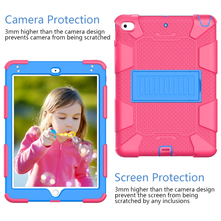 Shockproof Two-color Silicone Protection Shell for iPad Mini 2019 & 4, with Holder