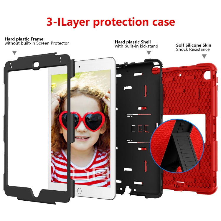 Shockproof Two-color Silicone Protection Shell for iPad Mini 2019 & 4, with Holder
