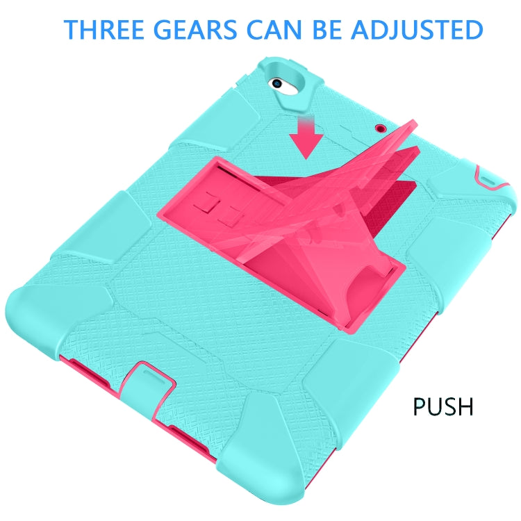Shockproof Two-color Silicone Protection Shell for iPad Mini 2019 & 4, with Holder