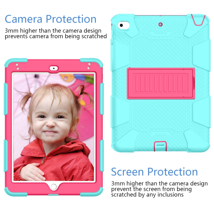 Shockproof Two-color Silicone Protection Shell for iPad Mini 2019 & 4, with Holder
